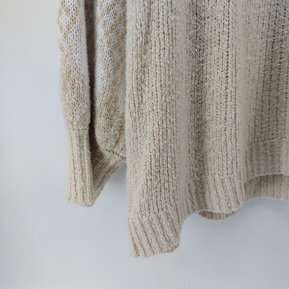 Ava & Viv Sweater Chunky Knit Plus Size 3x Cream Tan Winter - Picture 10 of 14